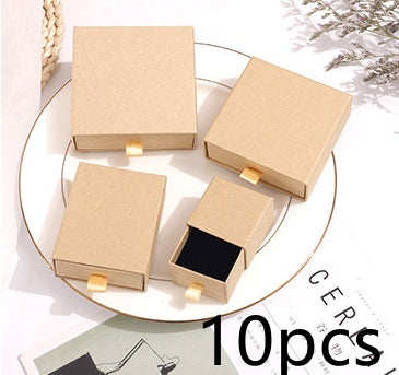Flag Village Paper Box Custom Jewelry Box Chic Small Jewerly Packaging Display For Necklace Bulk Drawer Cardboard Gift Box
