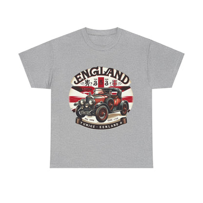 Flag Village UK Vintage Car Flag T-SHIRT Heavy Cotton Tee UK0023