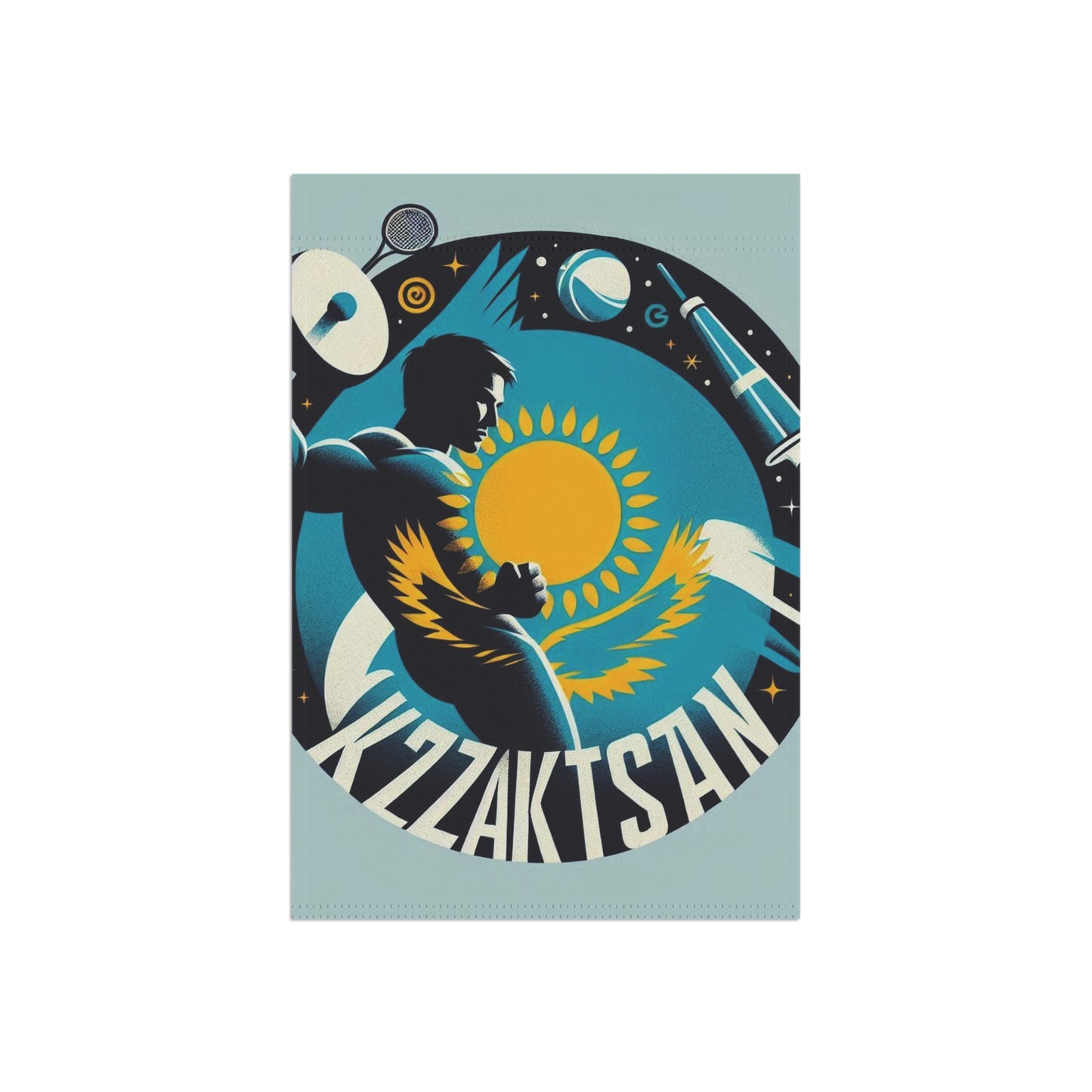 Flag Village Kazakhstan Flag Sporting Garden & House Banner KAZ0003