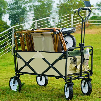 Flag Village Outdoor Picnic Camping Folding Gathering Trolley