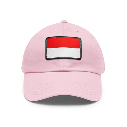 Flag Village Indonesia Flag Hat Cap with Leather Patch
