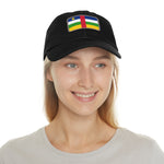 Flag Village Central African Republic Flag Hat Cap with Leather Patch