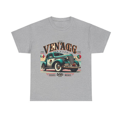 Flag Village Mexico Vintage Car Flag T-SHIRT Heavy Cotton Tee MEX0004