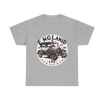 Flag Village UK Vintage Car Flag T-SHIRT Heavy Cotton Tee UK0011