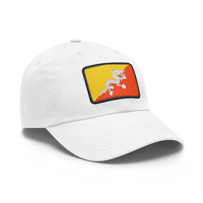 Flag Village Bhutan Flag Hat Cap with Leather Patch