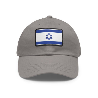 Flag Village Israel Flag Hat Cap with Leather Patch