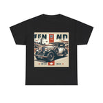 Flag Village UK Vintage Car Flag T-SHIRT Heavy Cotton Tee UK0021