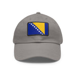 Flag Village Bosnia And Herzegovina Flag Hat Cap with Leather Patch