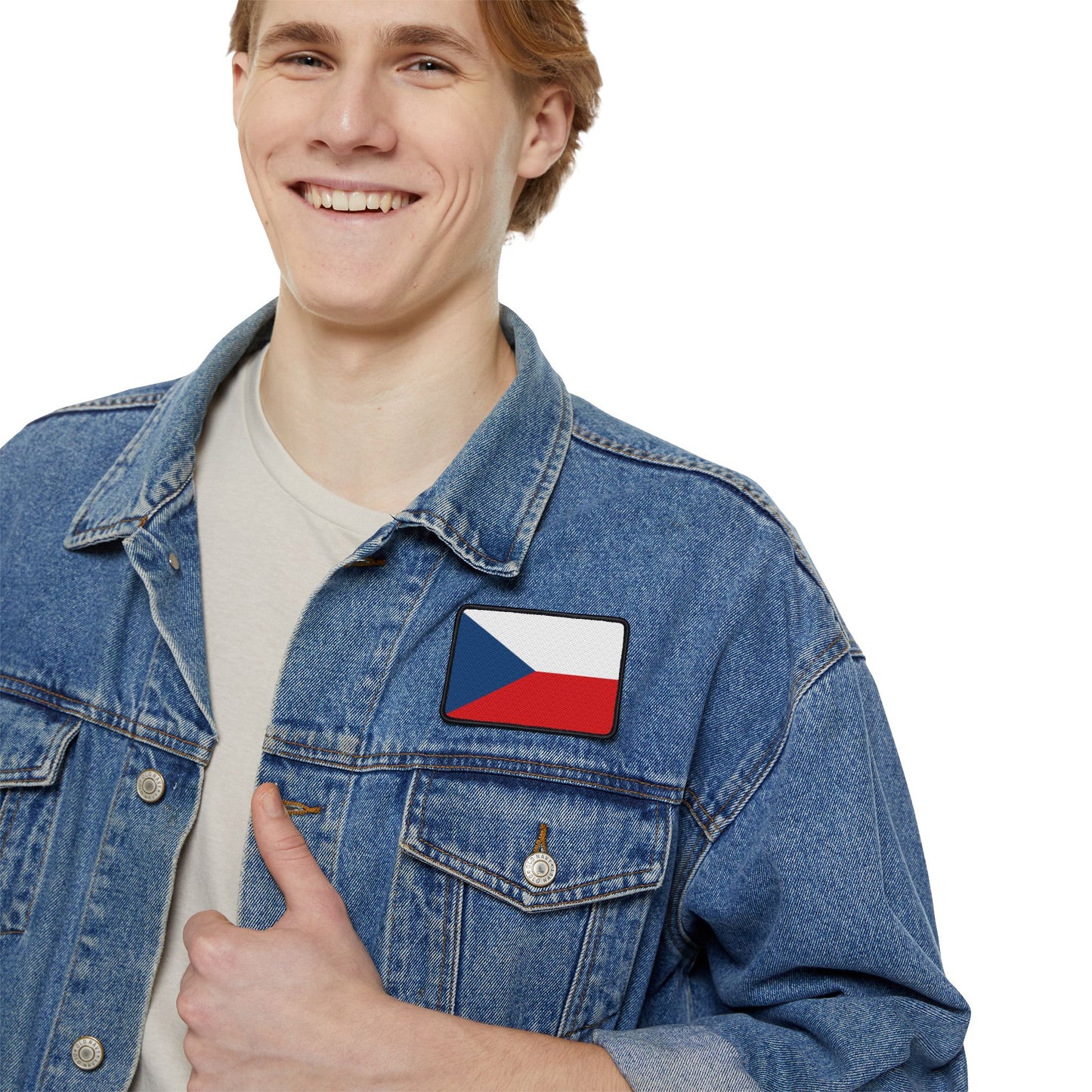 Flag Village Czech Republic Flag Embroidery Iron-On Patches