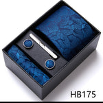 Flag Village Men's Business Formal Tie Six-piece Set Gift Box