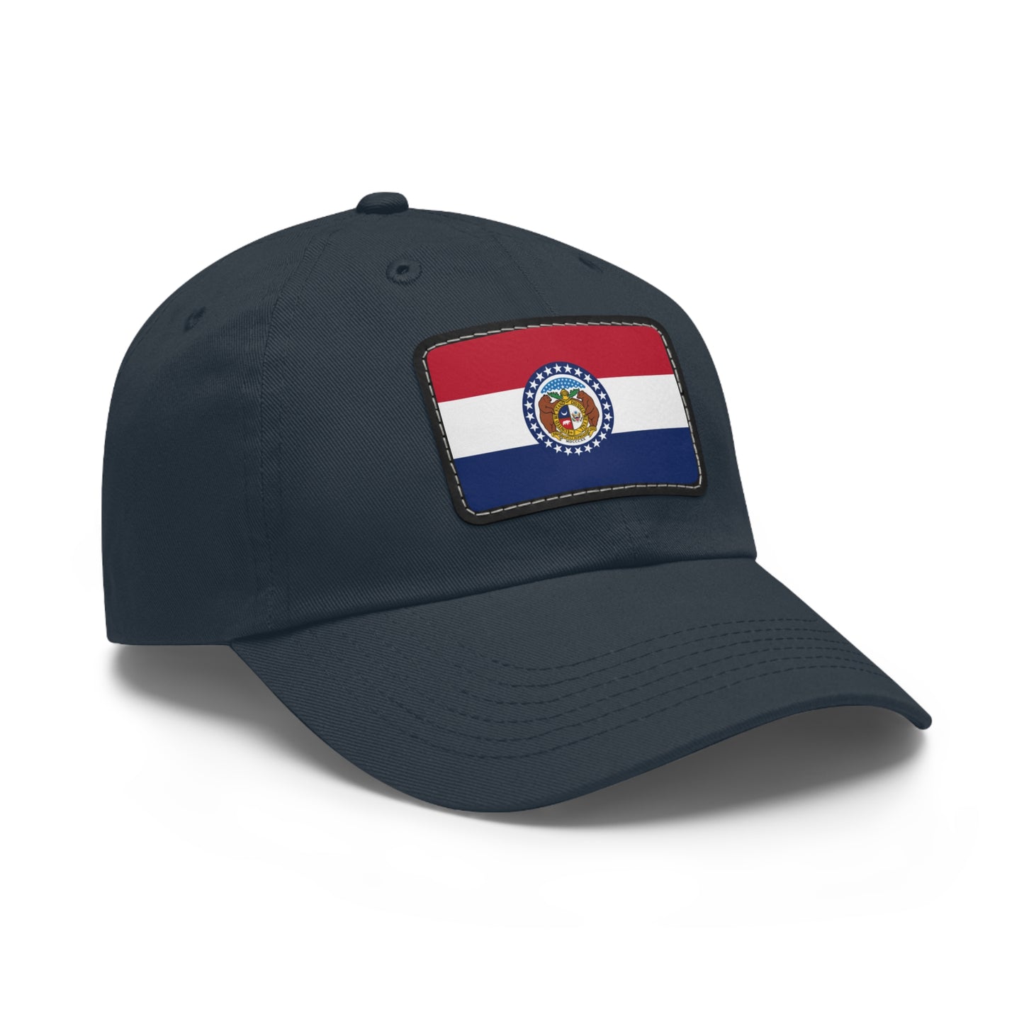 Flag Village USA Missouri State Flag Hat Cap with Leather Patch