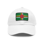 Flag Village Dominica Flag Hat Cap with Leather Patch