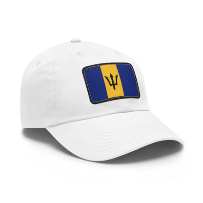 Flag Village Barbados Flag Hat Cap with Leather Patch