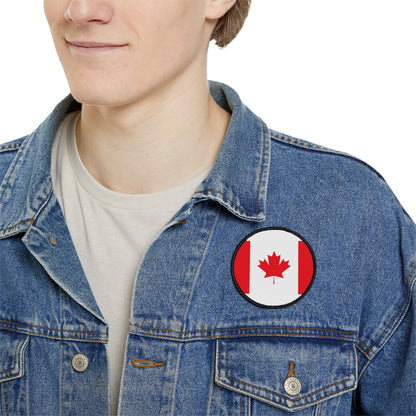Flag Village Canada Flag Embroidery Iron-On Patches