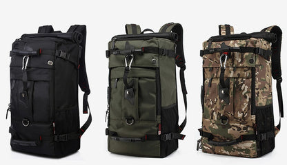 Flag Village New double shoulder bag Oxford cloth bags male outdoor backpack large capacity baggage bag multifunction hiking bag