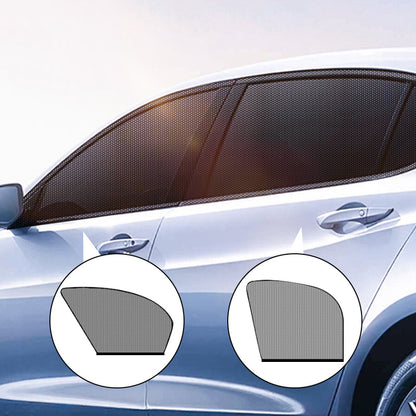 Flag Village Auto Tools Car Front&Rear Side Curtain Sun Visor Shade Mesh Cover Insulation Anti-mosquito Fabric Shield UV Protector Car Accessories Car Side Window Sunshades Window Screen Door Covers UV Protector