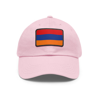 Flag Village Armenia Flag Hat Cap with Leather Patch
