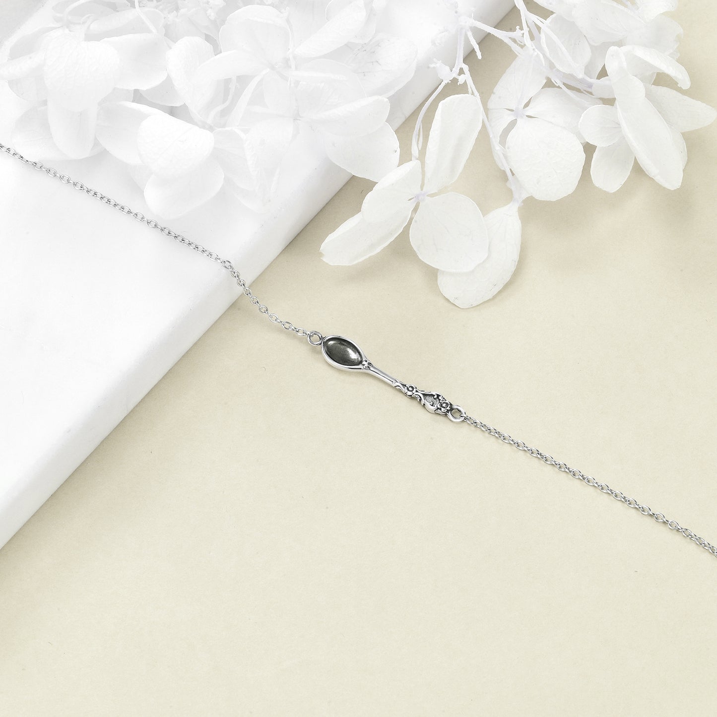 Flag Village Spoon Bracelet 925 Sterling Silver Spoon Bracelet Spoon Jewelry for Women Girls Gifts