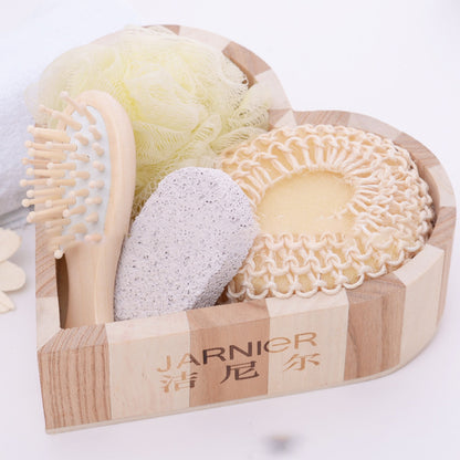 Flag Village Heart-shaped gift box bath set