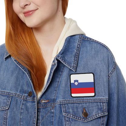 Flag Village Slovenia Flag Embroidery Iron-On Patches