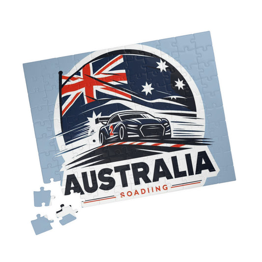 Flag Village Australia Racing Car Sporting Flag Puzzle (110, 252, 520, 1014-piece) AUS0011