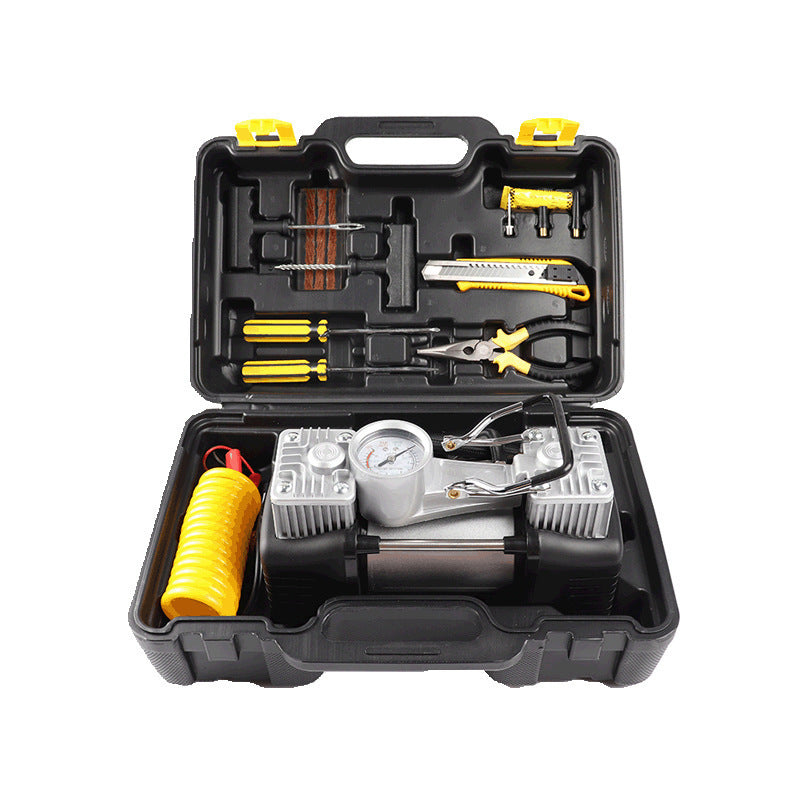 Flag Village Auto Tools Multifunctional Tire Electric Car Tire Repair kit Tool Box