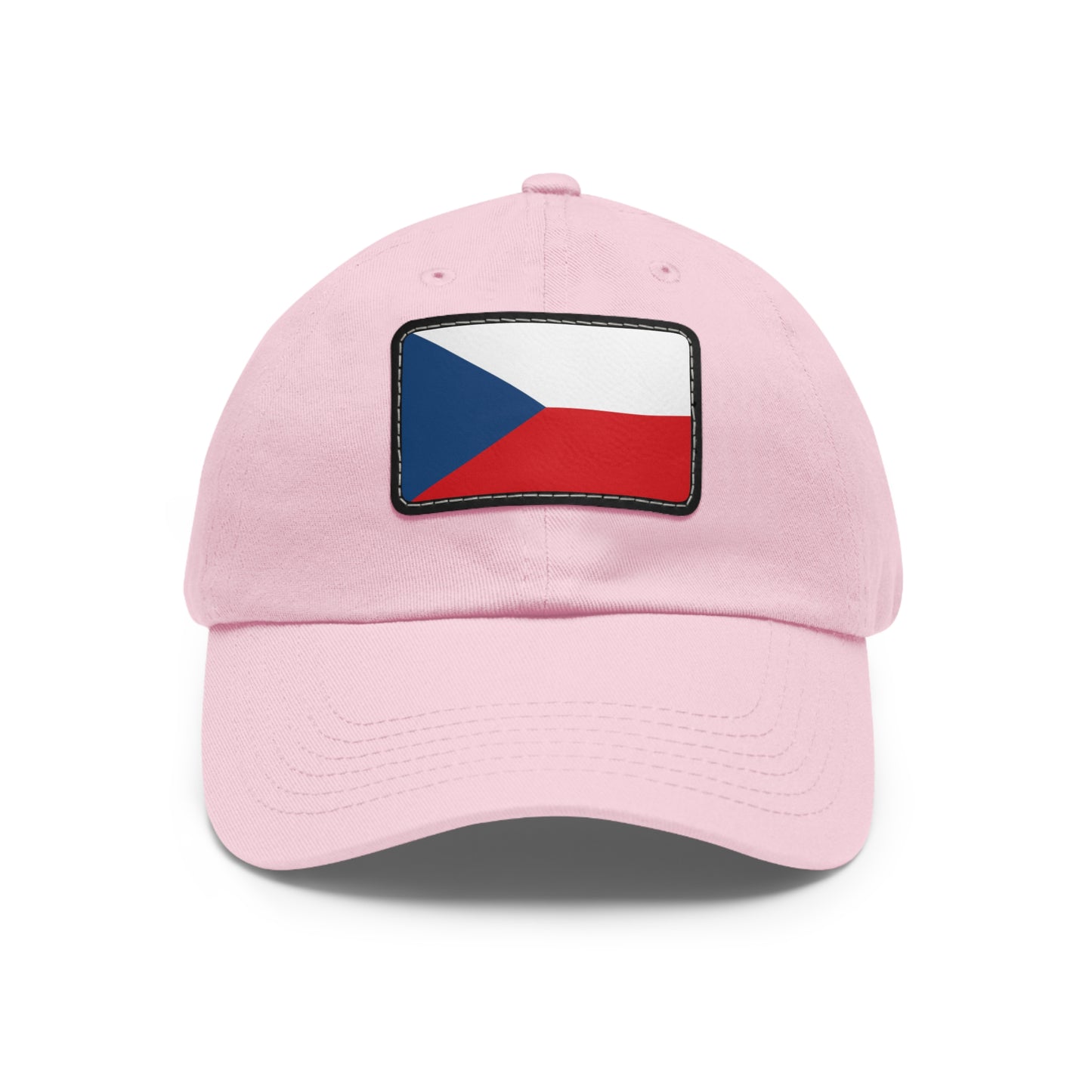 Flag Village Czech Republic Flag Hat Cap with Leather Patch