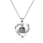 Flag Village Preserved Flower Rose Flower Necklace Jewelry Box Gift