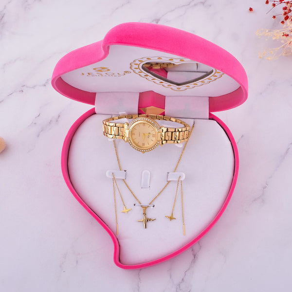 Flag Village Simple Exquisite Jewelry Watch Necklace Gift Box Jewelry