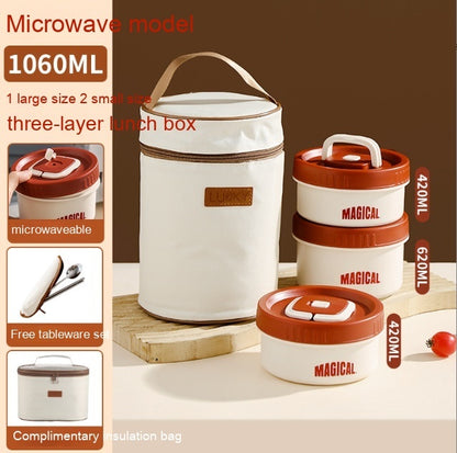 Flag Village Employee Customer Lunch Box, Bento Tableware, Gift Box Set