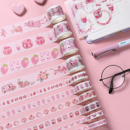Flag Village Japanese Paper Gift Box Set Student Sticker Tape Combination Cute Girl Heart Exquisite Stationery Set