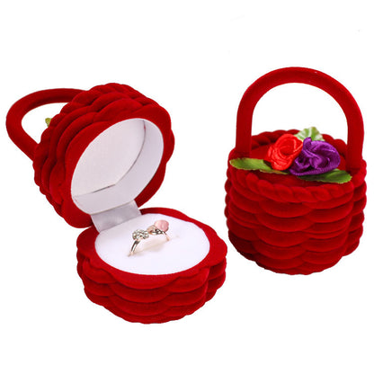 Flag Village Christmas Gift Box, Flower Basket, Earring Box, Ring Box, Jewelry Box