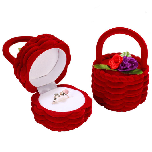 Flag Village Christmas Gift Box, Flower Basket, Earring Box, Ring Box, Jewelry Box