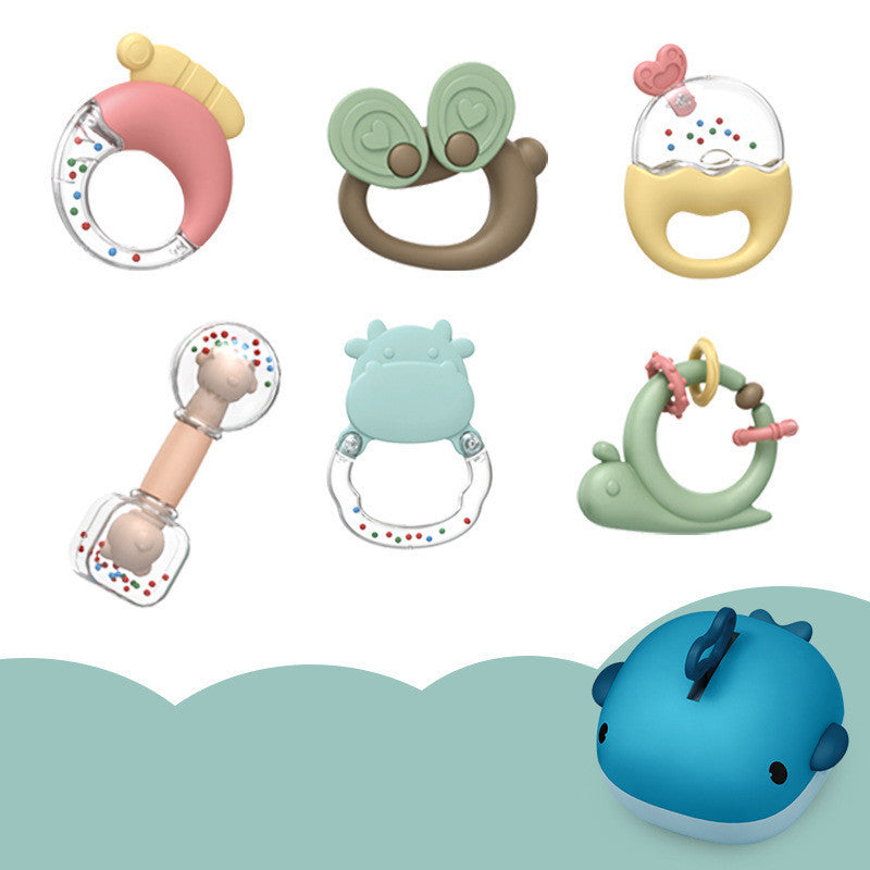Flag Village Baby Rattle Plastic Toy Gift Box Set