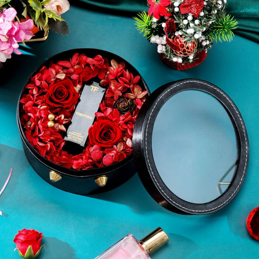 Flag Village Valentine's Day Immortal Flower Lipstick Gift Box Creative Birthday Gift