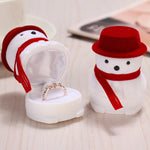Flag Village Christmas Ring Box Jewelry Box Gift Packaging Box