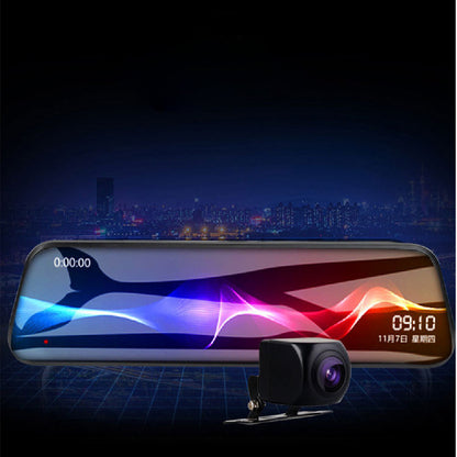 Flag Village Auto Tools Streaming Dashcam HD Rearview Mirror Dual Lens Reversing Video