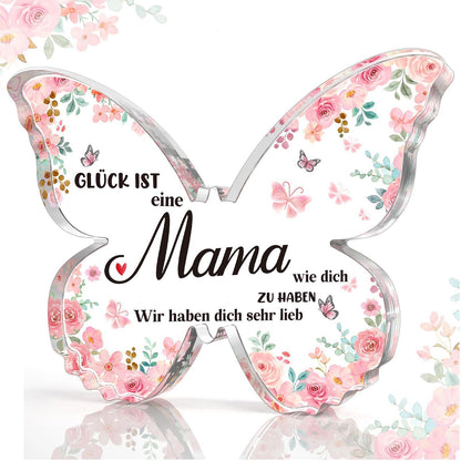Flag Village Mother's Day Gifts For Mom Grandma Nana DIY Unique Mom Birthday Gift Ideas Butterfly-Shaped Acrylic Keepsake Gifts For Mothers Day