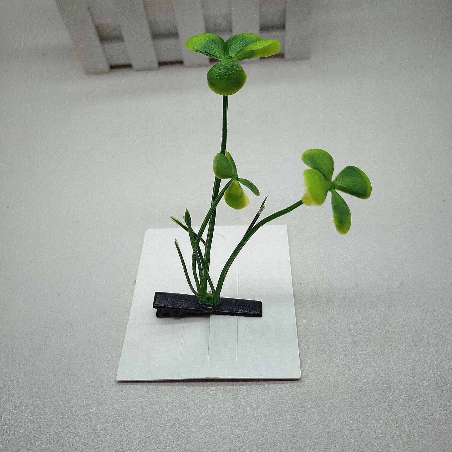 Flag Village Plastic Cute Grass Barrettes Funny Bean Sprout Class Kindergarten Gifts Spring Clip