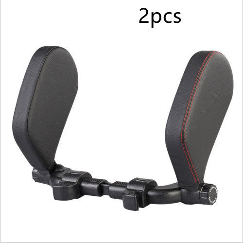 Flag Village Auto Tools Car headrest pillow Sleep Adjustable Side Car Soft Travel Seat Headrest Auto Leather Support Neck Pillow Cushion car accessories