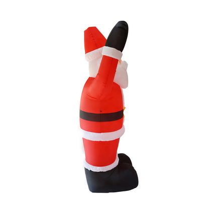 Flag Village Christmas Inflatable Decoration Courtyard Layout 24m Santa Claus Inflatable Model Party Gifts Outdoor Decoration