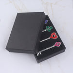 Flag Village Playing Card Key Shape Keychain Gift Box Set