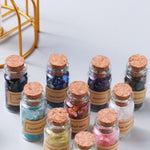 Flag Village Natural Gravel Drift Bottle Original Stone Gift Box Set DIY Wishing Bottle Crystal Specimen Souvenir