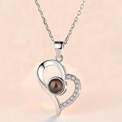 Flag Village Hot Valentine's Day Gifts Metal Rose Jewelry Gift Box Necklace For Wedding Girlfriend Necklace Gifts