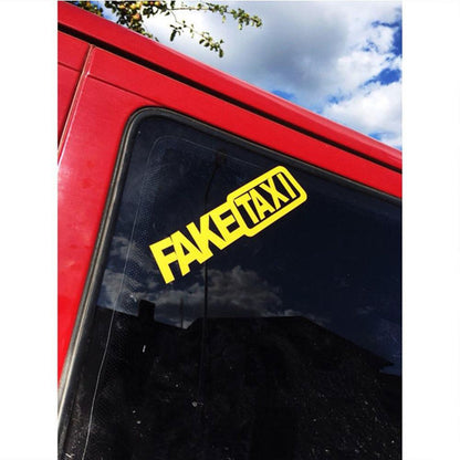 Flag Village Auto Tools Fake Taxi Drifting Sign Funny Car Sticker