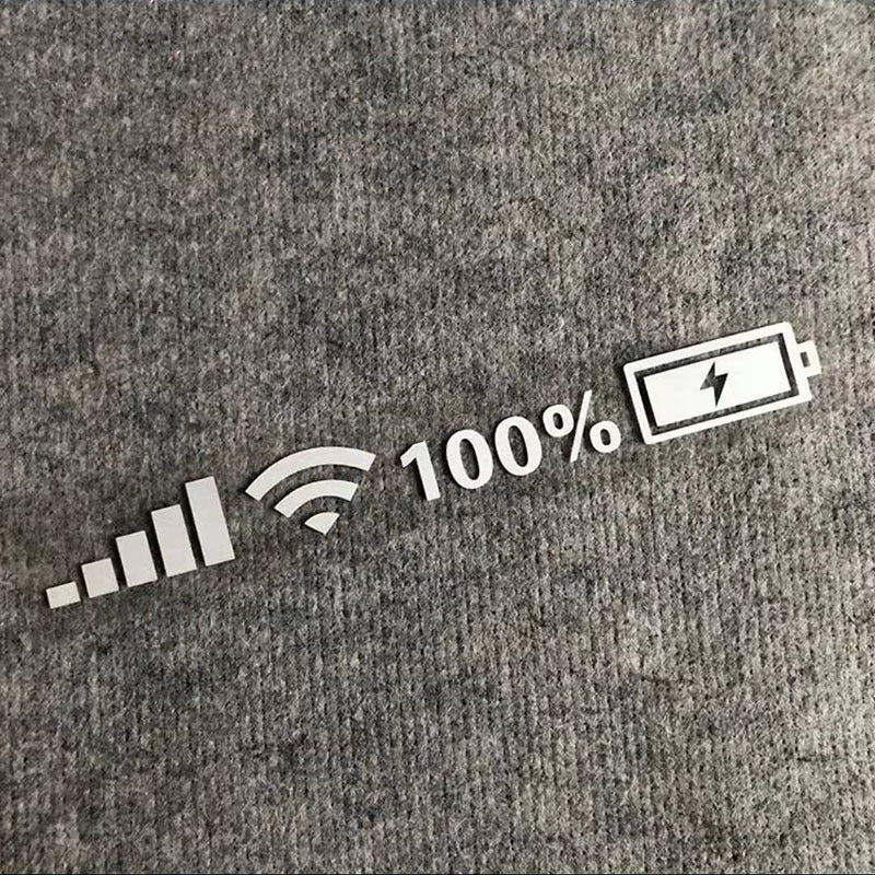 Flag Village Auto Tools Car Windshield Stickers Signal WiFi Power Vinyl Decal Mobile Phone Car Stickers Auto Exterior Decorative Accessories Decals