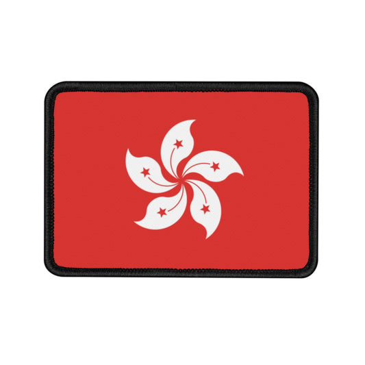 Flag Village Hong Kong Flag Embroidery Iron-On Patches