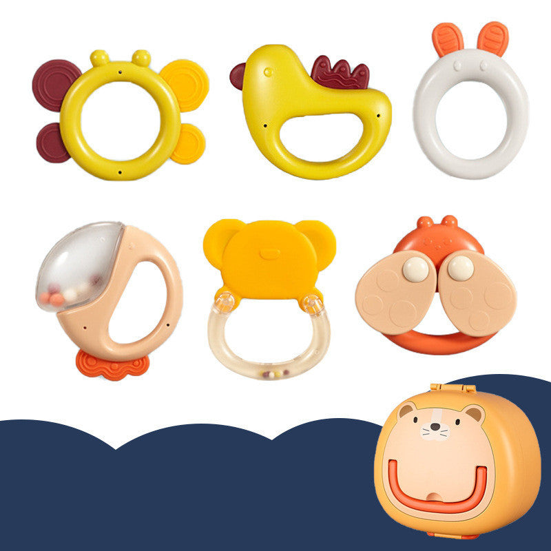Flag Village Baby Rattle Plastic Toy Gift Box Set