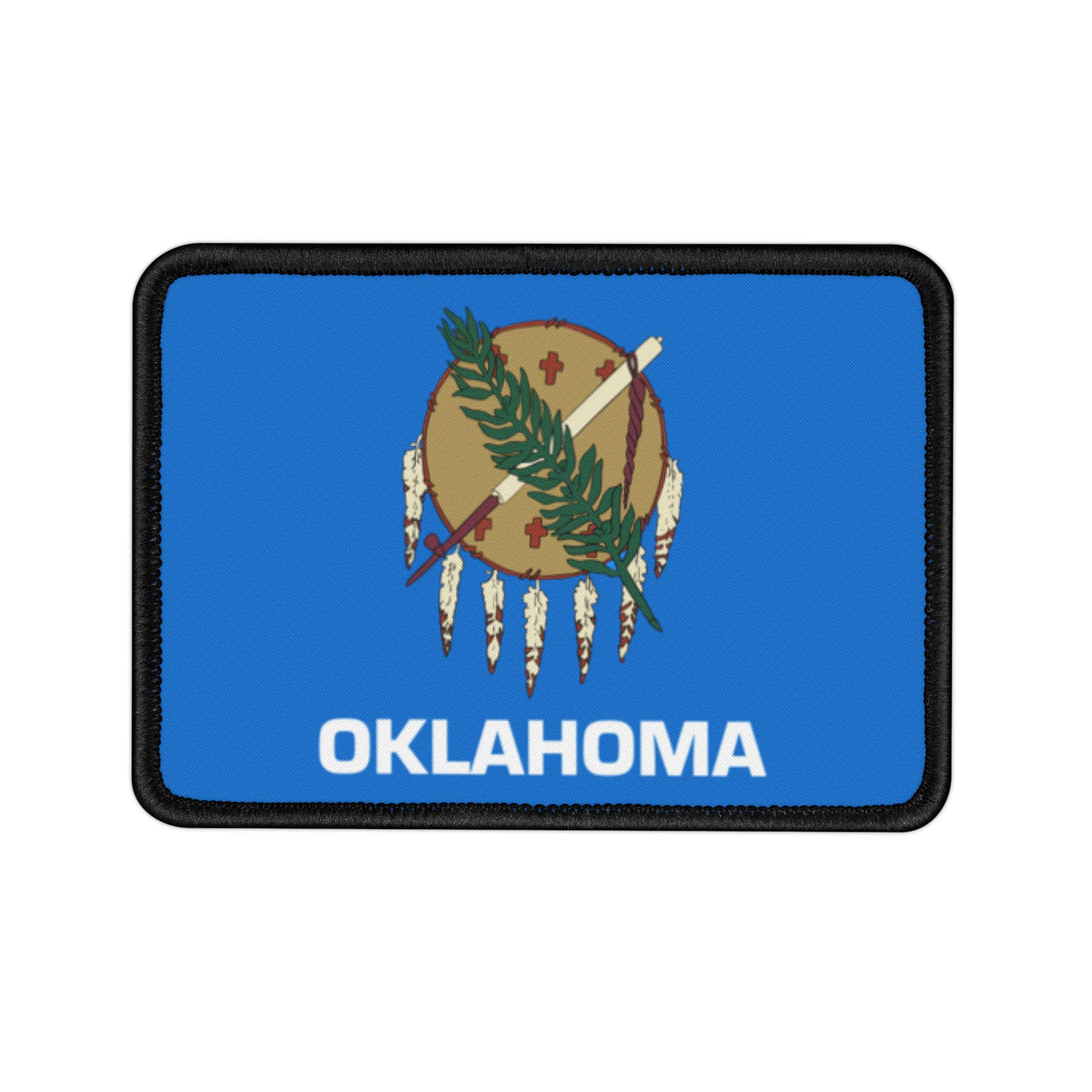 Flag Village Oklahoma State Flag Embroidered Iron-On Patch