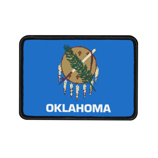 Flag Village Oklahoma State Flag Embroidered Iron-On Patch